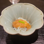 新ばし 星野 - このわたの飯蒸し