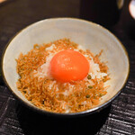 新ばし 星野 - じゃこ玉子かけご飯