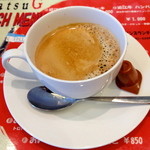 Teppanyakikatsuji - 最後にコーヒー（¥ 200）も頂きました。