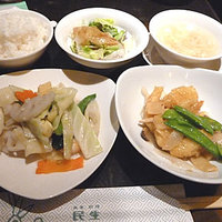 廣東料理 民生 ヒルトンプラザウエスト店 - 選べるランチ　海老と野菜　１０００円