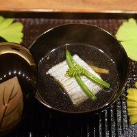 鎌倉 北じま - 相模湾太刀魚 、茄子、三度豆のお椀
