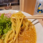京都ラーメン 森井 - 中太ストレート多加水玉子麺