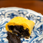 柚木元 - 2022.10 干し香茸入り玉子焼き 干し香茸と戻し汁のソース