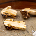 柚木元 - 2022.10 焼き松茸 大鹿村の山塩で