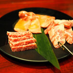 焼肉 肉ノ助 トーキョー - 霜降りカルビ　A5ランク/黒毛和牛ロース/牛タン