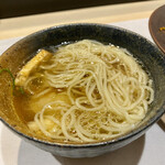 清湯醤油 ほし乃 - 鱧と松茸のつけそば@2,000円