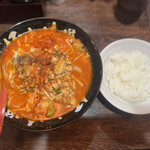 Sapporo Jukusei Miso Ramen Shoujin - 麻婆味噌ラーメン、半ライス