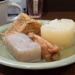 桶家乃隠居 -  生こんにゃく、ごぼ天、大根、厚あげ