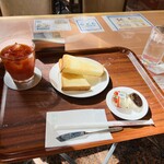 Resutoran Tsubaki - 野菜ジュース＋トーストセット　５５０円