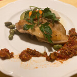 ガフーリオ - 四万十鶏のグリル、付け合せの野菜も美味しい！