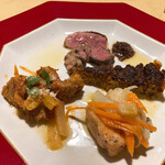 ガフーリオ - 前菜の4種盛りはほんとどれも美味！