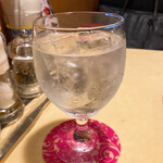 ガフーリオ - 氷入りのお水、暑がりには嬉しいです！