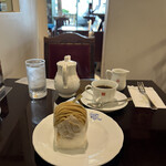 銀座みゆき館 銀座本店 - 大好きな銀座みゆきのモンブラン　ドリンクセット　1375円。