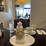 銀座みゆき館 - また食べたいな。モンブラン　ドリンクセット　1375円。