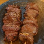 焼きとんまるいち - タン、ハツ