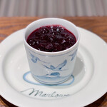 マーロウ ブラザーズコーヒー - ブルーベリーのブリュレプリン