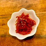 Addictive dried squid kimchi