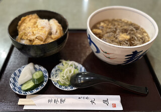 Maru Ya - カツ丼セット　そば温