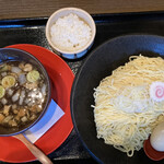 麺酒菜 おり座 - 比内地鶏スープの和風つけめん（中盛）