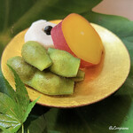 Gion Iwasaki - 小芋に大徳寺納豆､丸十檸檬煮に紫ずきん