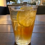homemade honey lemonade tea soda