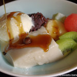 雲水料理 左阿彌 - 胡麻豆腐クリームあずき