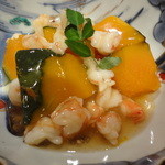 いしもん - かぼちゃの海老あんかけ