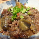 いしもん - 茄子の牛肉ぴり辛味噌煮