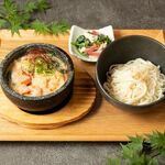 OBU CAFE - 海鮮豆乳石焼きつけうどん