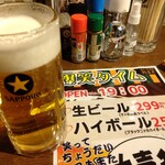 やきとん 大喜利 - 生ビール(サービスタイム299円)