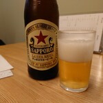 千住かたすみ - 瓶ビールは赤星中瓶580円×2 202210