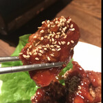 韓國家庭料理 韓味 - ヤンニョンチキン　byまみこまみこ