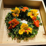 焼鳥 篠原 - 広島梶谷農園のハーブサラダ