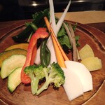 Oganikkupurasu - 旬野菜12種のバーニャカウダ