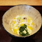 Nishi - 《料理スタート》エビ芋の湯葉と蟹のあんかけ