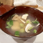 うを徳 - 九絵と松茸と銀杏のお椀