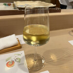 うを徳 - グラス白ワイン