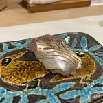 うを徳 - 淡路産鯵のにぎり