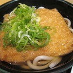 麺家 - おにぎり定食のきつねうどん