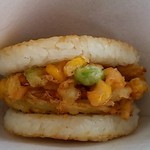 モスバーガー - モスライスバーガー「季節の野菜かきあげ」