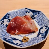 枯淡 - ヤイトカツオ、軽くヅケ、辛子