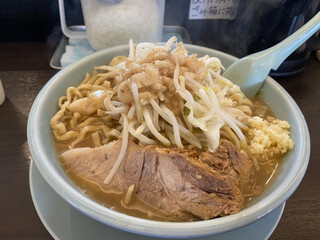 Ramen Niton - 豚そば肉1枚 麺大盛野菜少なめ　¥840