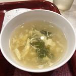 中華食堂 一番館 - 卵ワカメ中華スープ