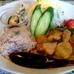カフェピアニッシモ - お野菜ごろごろカレー（玄米）