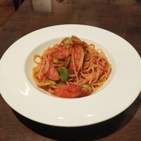 メルジェリーナ - 20221022辛口ソーセージと空豆のアラビアータ