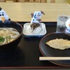 ひろ濱うどん - 料理写真:かけ（小）＋昆布おにぎり＋ささみ天　470円