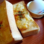 びっくりドンキー - チーズトーストセット（440円）