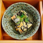 仙台牛たん 麦とろ 三代目文治 - ひじきのふくさ寄せ。