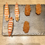 築地青空三代目 - エビとイクラ