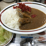 Miyoshino - ぎょうざカレー（550円）　福神漬け・新漬モリモリに